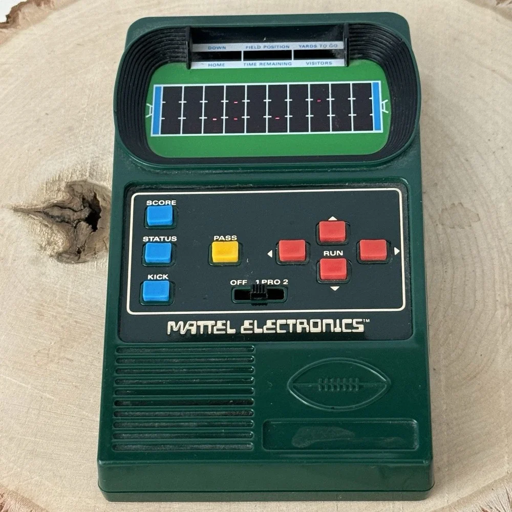 Vintage 1978 Mattel Electronics FOOTBALL 2 Game w/ Original Box & Instructions.